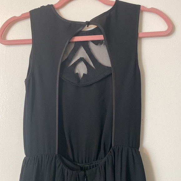 ASOS PETITE Exclusive Dress With Embellished Neck And Hi Lo Hem black - Picture 8 of 8